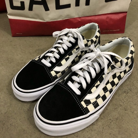 vans primary check old skool shoes